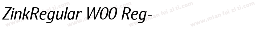 ZinkRegular W00 Reg字体转换